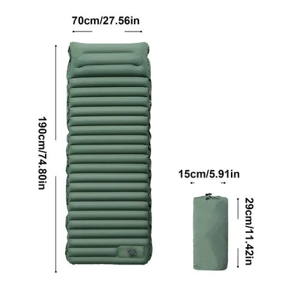 Opblaasbare Voetpomp Slaapmat - Lichtgewicht Matras met Ingebouwde Pomp voor Kamperen & Outdoor Avonturen