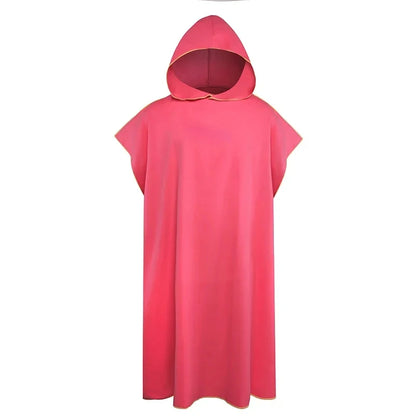 Sneldrogende Changing Robe, Badjas met Kap – Super Absorberende Zwem- en Fitness Badjas van Polyester/Katoen