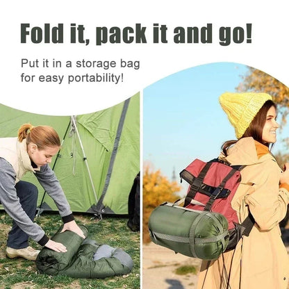 Ultraleichter 4-Jahreszeiten-Schlafsack | Wasserdicht &amp; warm | Für Camping &amp; Backpacking