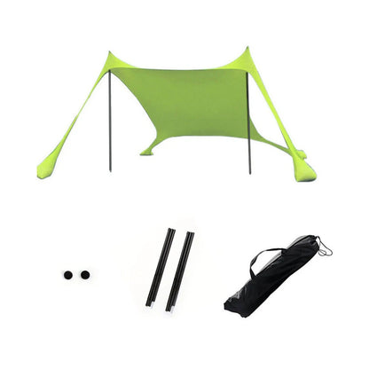Outdoor Strandtent – Windbestendige UPF50+ Zonnescherm Tent voor 3-4 Personen, Draagbare Familie Tent