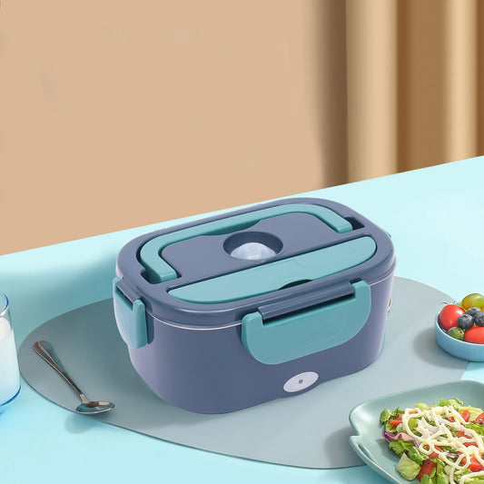 3-in-1 Elektrische Lunchbox | 1.5L | Warmhoud Lunchbox met 2 Compartimenten | Voor Auto (12V) & Vrachtwagen (24V)