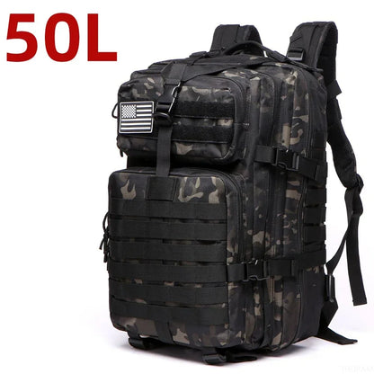 Waterdichte Tactische Rugzak 25L/50L – 1000D Nylon Outdoor Backpack met Molle voor Hiking, Jacht & Kamperen