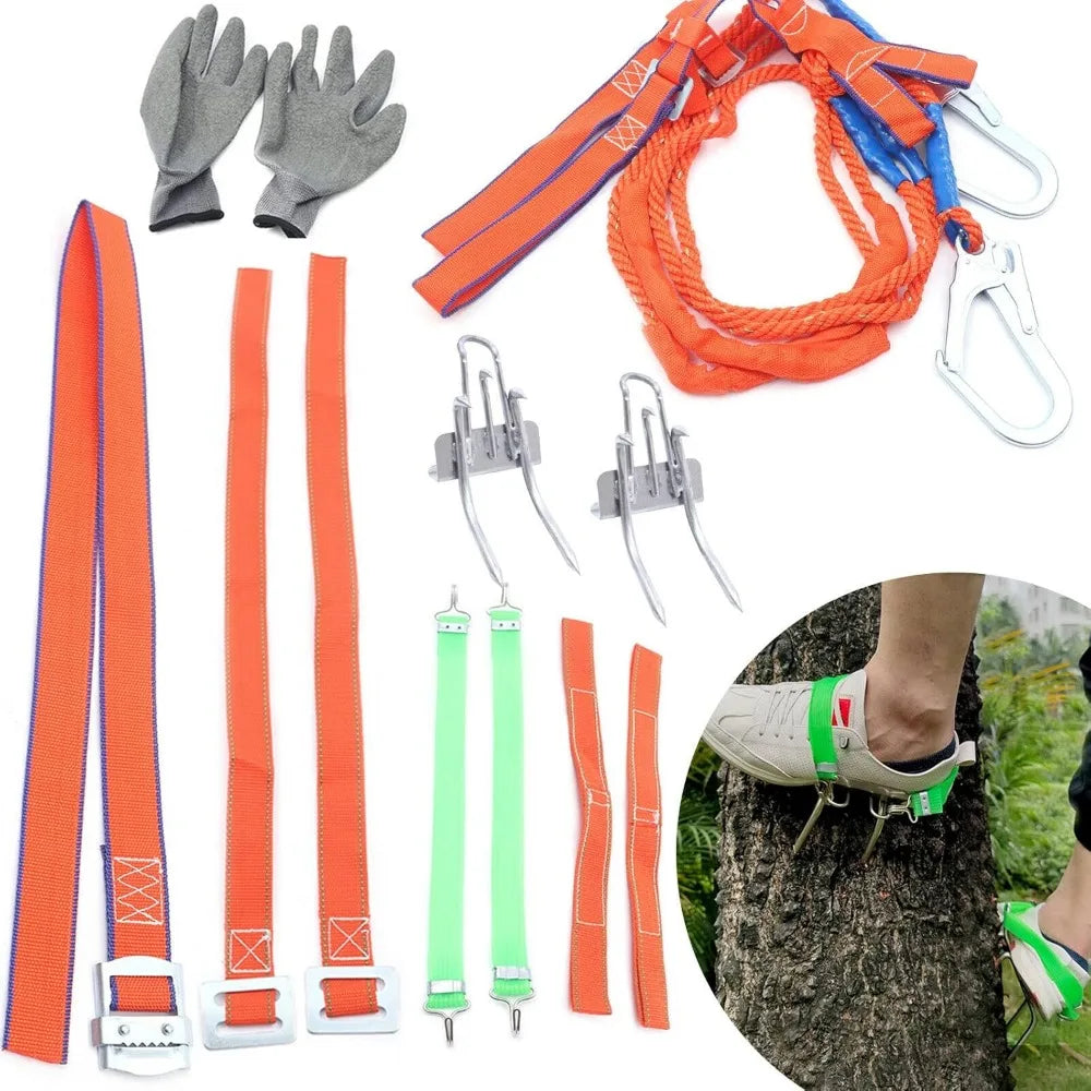 Klimstijgijzers met Gordel – Boomklim Accessoire voor Bosbouw en Fruitpluk