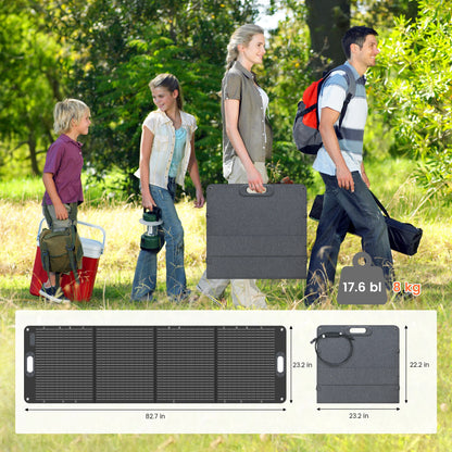 200W Solar Powerbank met Inverter – Waterdichte Draagbare Outdoor Batterij voor Camping & Hiking