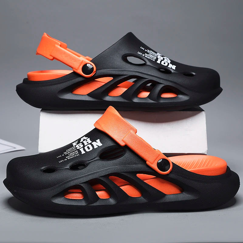 2024 Nieuwe Heren Outdoor Sandalen – Comfortabele Slip-On Slippers met Dikke, Zachte EVA Zool voor Strand en Tuin