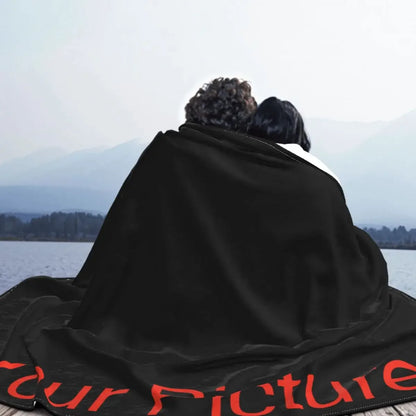 Gepersonaliseerde Coral Fleece Deken - Luxe Anti-Pilling Plaid voor Thuis, Reizen & Hotel