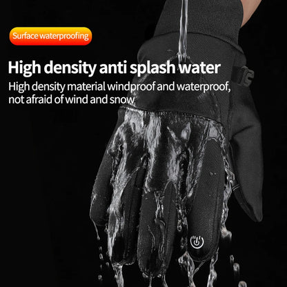 Winter Motorhandschoenen met Touchscreen – Waterdichte Fietshandschoenen voor E-bike & Outdoor Ritten