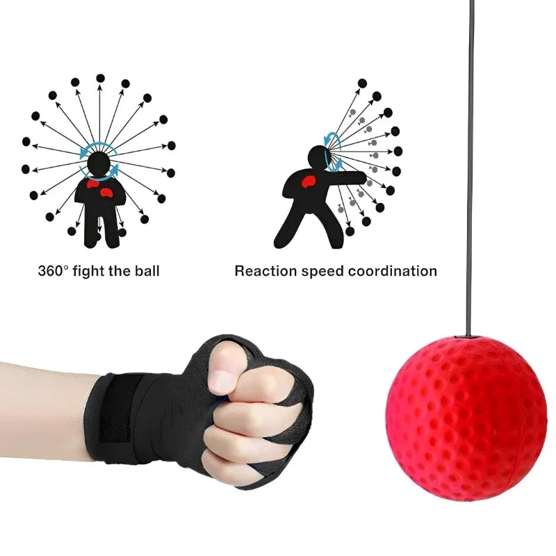 Boks Speedbal – Hoofd Bevestigde PU Punch voor Sanda Training en Hand-Oog Coördinatie Verbetering