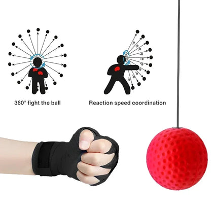 Boks Speedbal – Hoofd Bevestigde PU Punch voor Sanda Training en Hand-Oog Coördinatie Verbetering