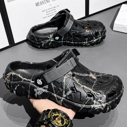 Heren Slippers – Lichtgewicht Outdoor Casual Sandalen met Anti-slip EVA Zool en Platform, Klassiek en Comfortabel