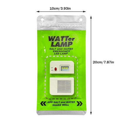 Salt Water Emergency Lamp – Draagbare, Herbruikbare LED Campinglamp voor Outdoor, Vissen en Picknicks