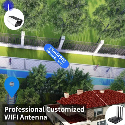 Tuya Smart Life Drahtlose Solar-Überwachungskamera – 5 MP, IP66 wasserdicht, Außen-PIR, WLAN-Kamera