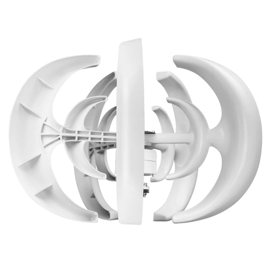 12 V 1200 W Windgenerator-Kit – 5-Blatt-Laternenturbine mit Laderegler für Zuhause, Boote, Wetterstationen und grüne Energie