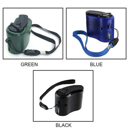 EDC Hand Crank USB Oplader – Noodoplader voor Camping, Hiking en Survival