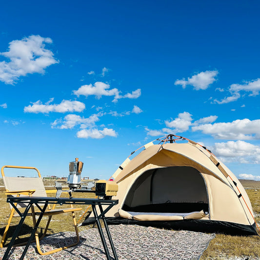 Outdoor Automatische Snelopenende Tent – Waterdichte Vierseizoenen 4-Persoons Strand- en Visserschuilplaats