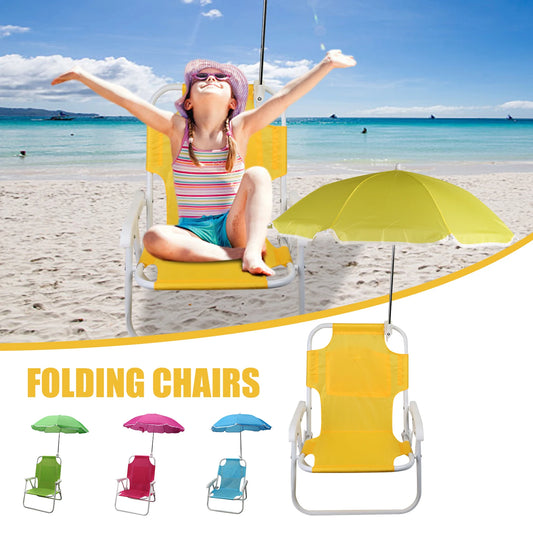 Opvouwbare Strandstoel met Parasol | Draagbare Outdoor Kinderstoel | Multifunctionele Ligstoel