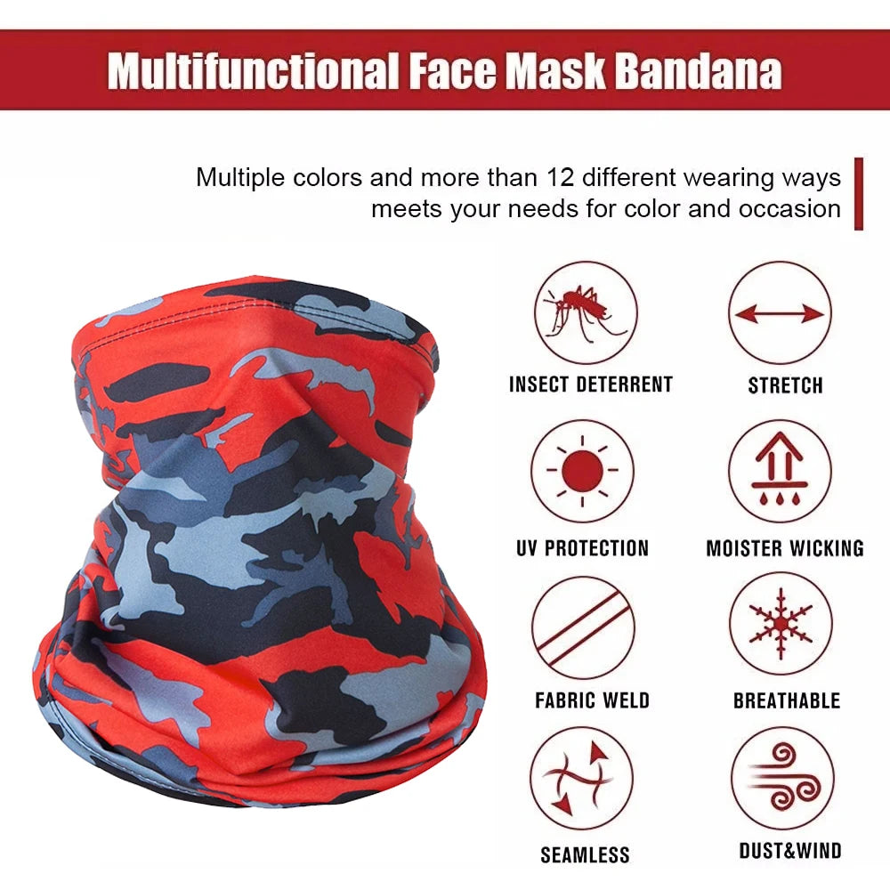 Outdoor Ice Silk Zonnebescherming Bandana – Multifunctionele Motorfiets Nekhoes voor Lente & Zomer – Sport Magic Riding Masker Volledig Gezicht