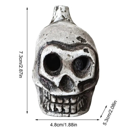 Authentiek Aztec Death Whistle, Luide Spookachtige Mensachtige Schreeuwen, Skulls en Donder Echoes, Perfect voor Camping en Noodsituaties