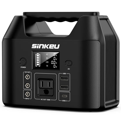 Draagbare Powerstation 300W/150W – LiFePO4 Solar Generator met AC/DC/USB/USB-C, 80000mAh voor Camping, CPAP & RV
