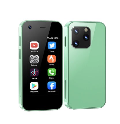 KING5000 Mini Smartphone – Android 9.0, 3G Dual SIM, 2.5'' IPS Scherm, 16GB ROM – Compacte Pocket Smartphone met Play Store