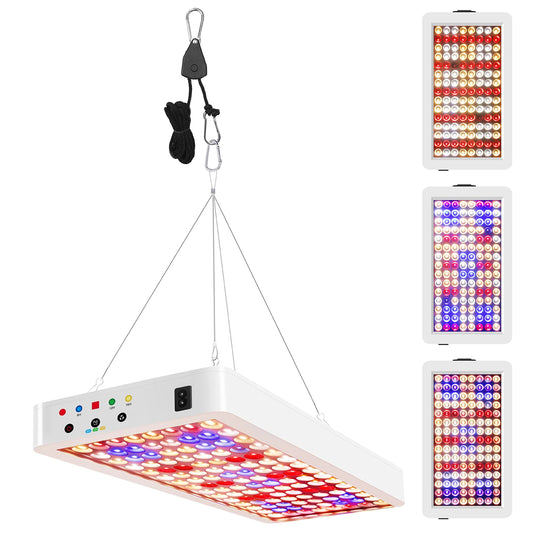 LED-Wachstumslichter für Zimmerpflanzen – Vollspektrum, 3 Modi, Timer und Fernbedienung