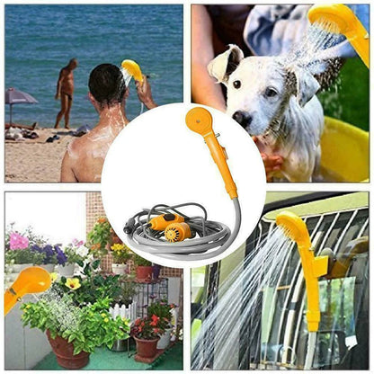 Draagbare Campingdouche 12V | Outdoor Reishanddoek met Auto Sigarettenaansteker, Voor Camping, Dierenbaden en Auto Reiniging