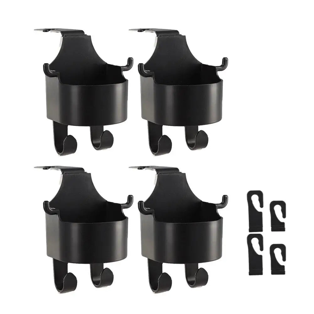 Multifunctional Car Headrest Hook and Cup Holder – Universal Car Seat Organizer for Bags and Drinks – Suitable for All Vehicles