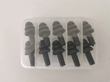 5Pairs/set box-packed comfort earplugs noise reduction silicone Soft Ear Plugs Swimming Silicone Earplugs Protective for sleep