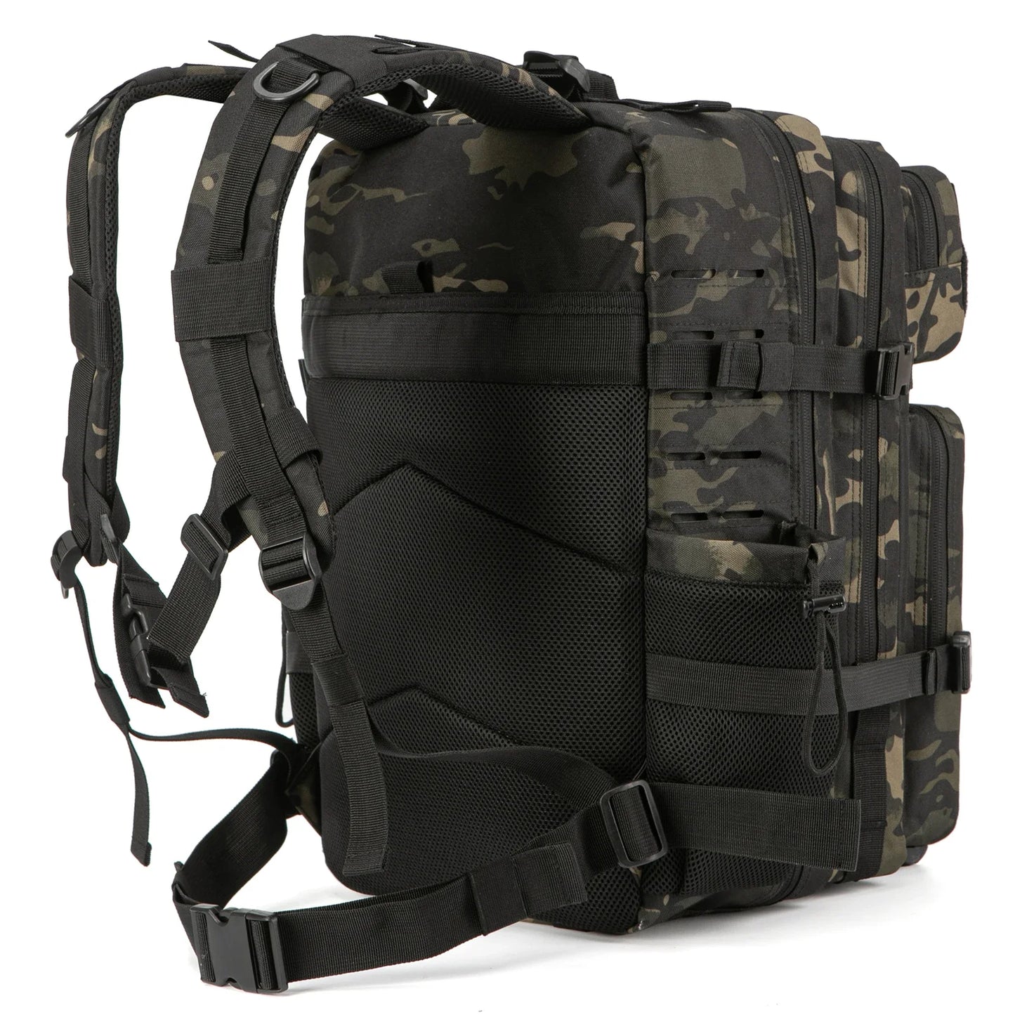 25L/45L Tactische Rugzak met Laser Cut MOLLE – Outdoor & Gym Rugtas met Bekerhouders voor Heren & Dames