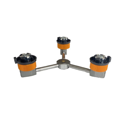 3-in-1 Butan Adapter – Gasverteilerkopf für Camping und Outdoor-Aktivitäten