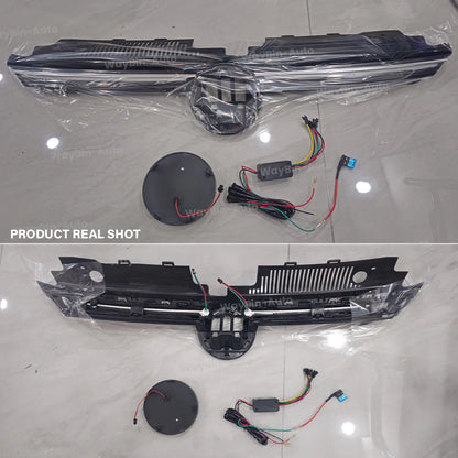 VW Golf MK8 GTI R Style Body Kit – Frontgrill-Upgrade mit LED-Lichtleiste