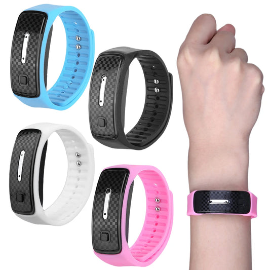 Ultrasonic Mosquito Repellent Polsband, Anti-Muggen Insectenband voor Binnen en Buiten, Veilig voor Kinderen en Volwassenen