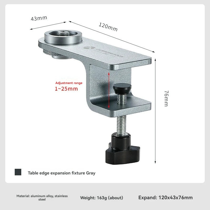 Z18 Tafelbevestiging voor Gaslamp – Outdoor Camping Accessoire, Aluminium, Koper en RVS