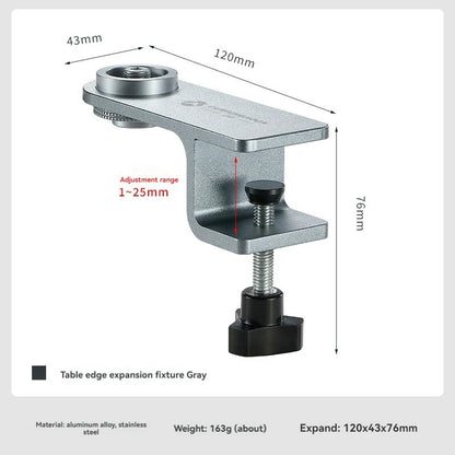 Z18 Tafelbevestiging voor Gaslamp – Outdoor Camping Accessoire, Aluminium, Koper en RVS