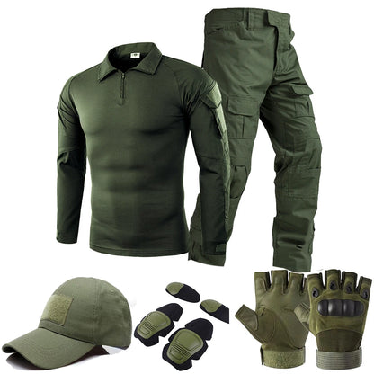 Taktische Uniform – Outdoor-Tarnbekleidungsset für Jagd, Airsoft, Paintball und Training
