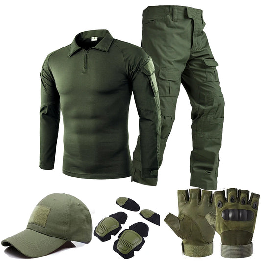Taktische Uniform – Outdoor-Tarnbekleidungsset für Jagd, Airsoft, Paintball und Training