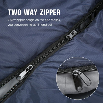 Lixada Lichtgewicht Slaapzak – Compacte & Warme Outdoor Slaapzak voor Kamperen, Reizen & Backpacking