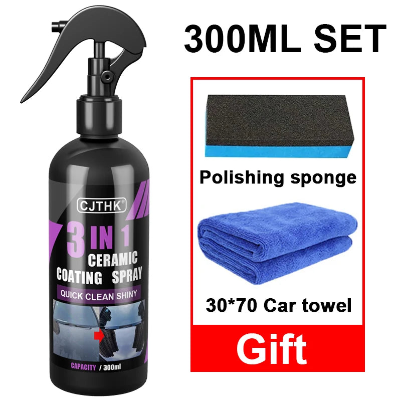 3-in-1 Nano Keramische Coating Spray – Hydrofobe Beschermlaag voor Auto’s