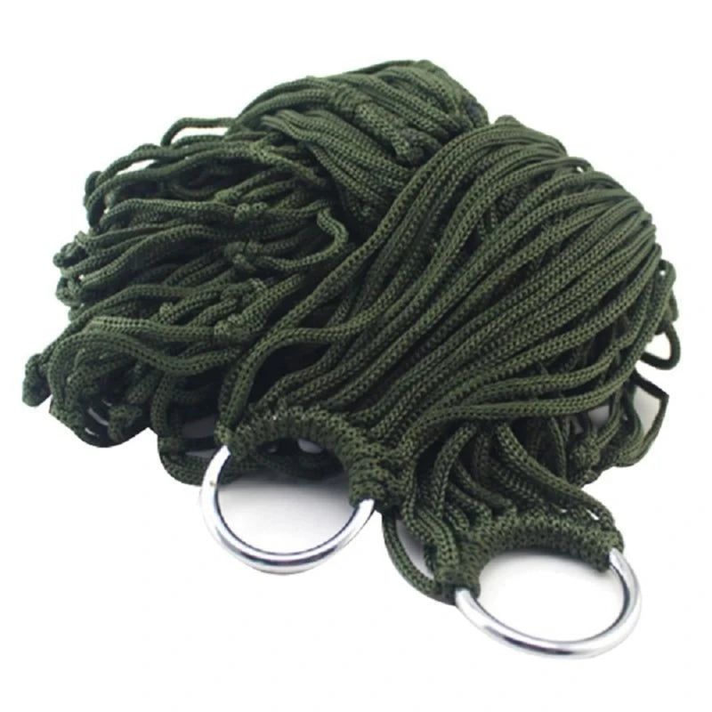 Outdoor-Hängematte – Nylon-Hängematte mit Gurten für Camping, Reisen und Überleben