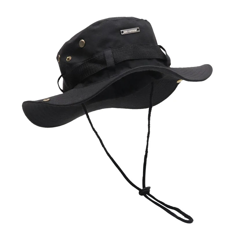 Mehrfarbige Taktische Eimer Hut Militär Kappe Camouflage Panama Hut Männer Outdoor Sport Sonne Angeln Wandern HuntingCap панама 60CM