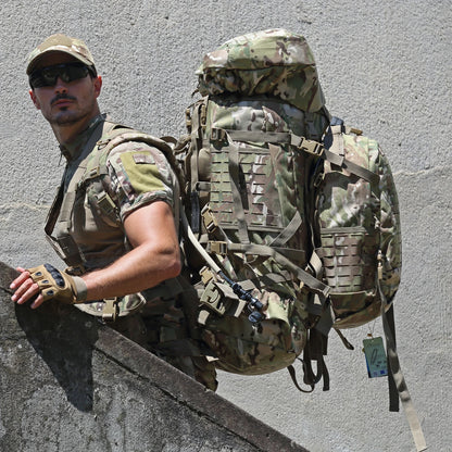 100L Military Tactical Backpack – Waterproof ILBE Army Backpack for Camping &amp; Hiking