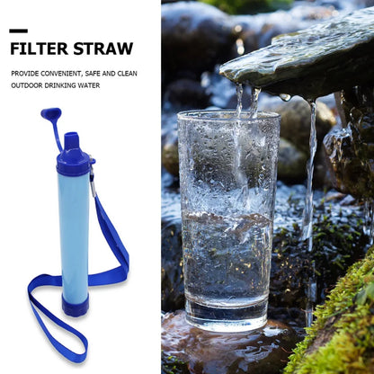 Draagbare Outdoor Waterzuiveringsrietje - Noodfilter voor Kamperen, Wandelen en Survival