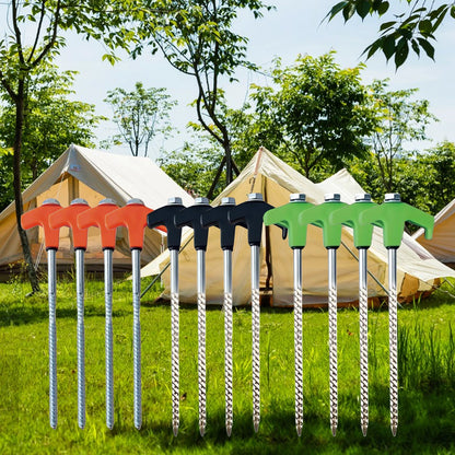 8" Schroefbare Tentpennen - Zware Grondankers voor Camping en Outdoor, Set van 16