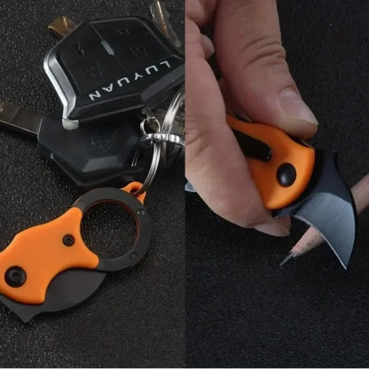 Edelstahl-Minimesser-Karabiner-Multitool – EDC-Taschenmesser, tragbares Outdoor-Multitool, taktisch und militärisch