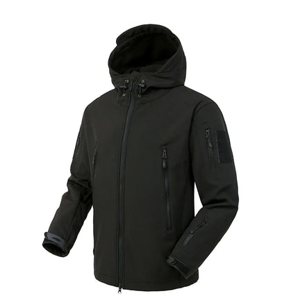 Militaire Shark Skin Softshell Jas – Winddichte, Waterdichte Tactical Hooded Bomber voor Heren
