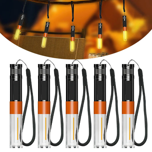 Multifunctionele Waterdichte Zaklamp – USB Oplaadbare Campinglamp met 5 Modi en Magneet