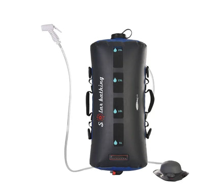 20L Solar Camping Douchezak – Draagbare Outdoor Douche met Afneembare Slang & Instelbare Douchekop