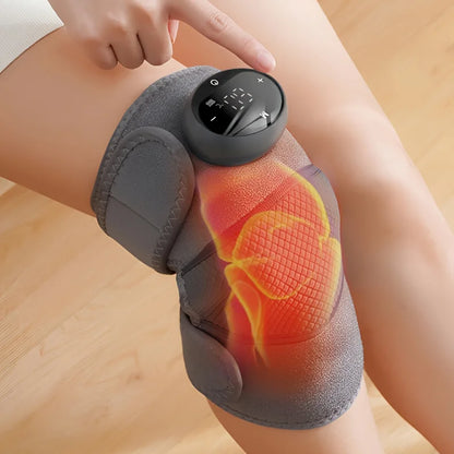 Oplaadbare Verwarmde Knie Massager - Verlicht Schouderpijn, Elleboogpijn en Vibraties met Aangepaste Verwarmingsinstellingen