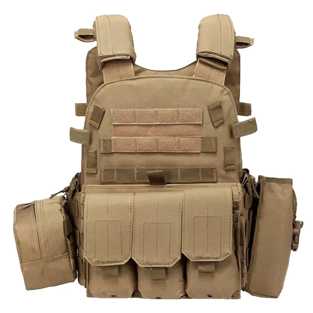 Tactisch Nylon Vest met MOLLE – Militair Combat Vest voor Airsoft, Jacht & Outdoor Training