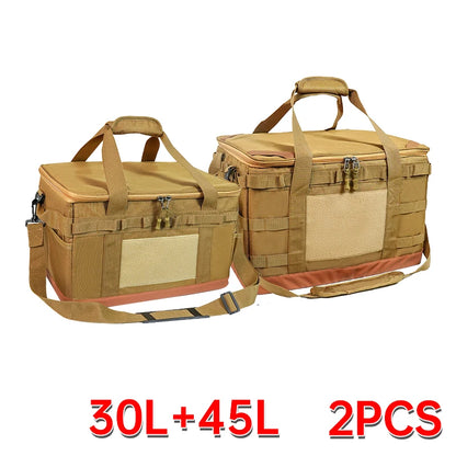 30-45-60L Outdoor Opbergtas | Grote Capaciteit Camping Tas voor Gasfles, Keukengerei en Picknick Benodigdheden
